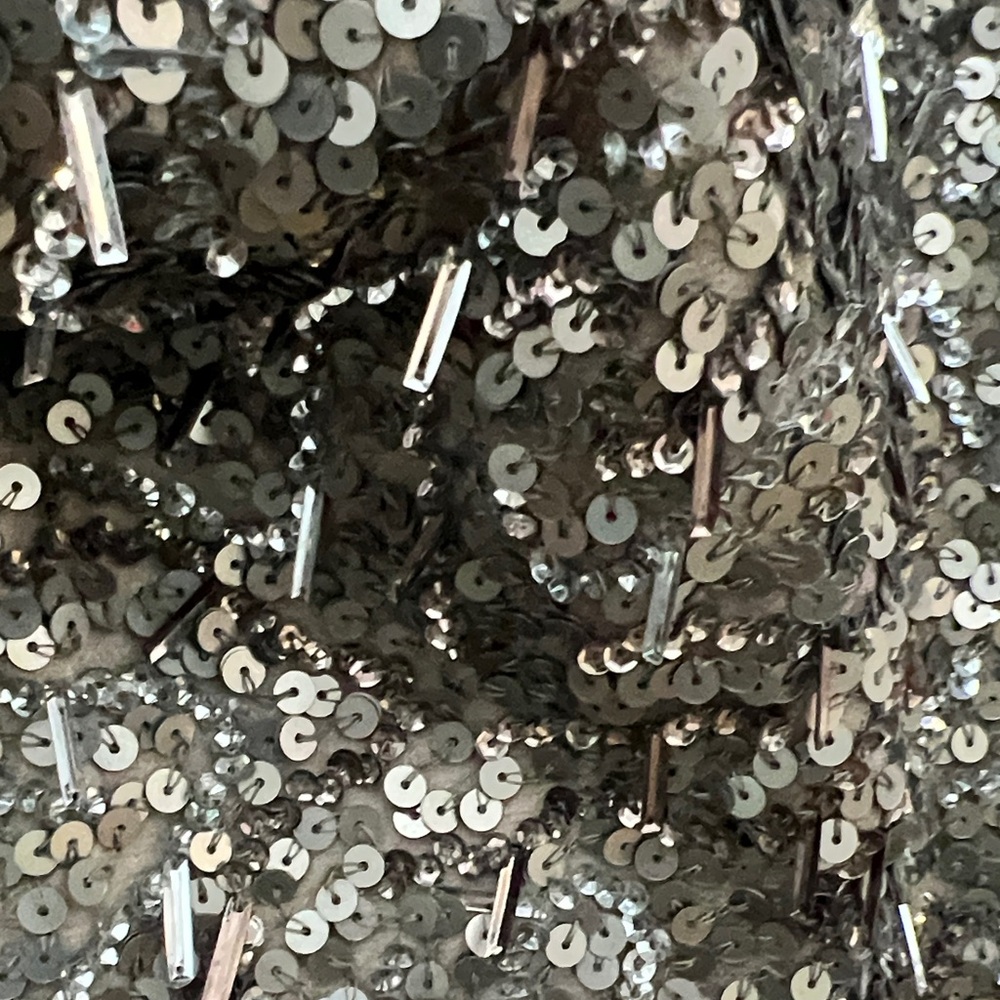 Adrianna Papell strapless sequin A-Line dress - Picture 9 of 12